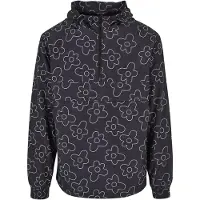 Urban Classics Flower Aop Pull Over Jacket Blackflower Talla: M | Chaquetas Outlet | Hombre | Negro