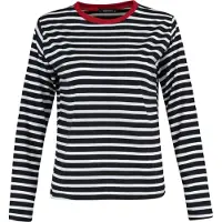 Trendyol Camiseta rojo sangre / negro / blanco