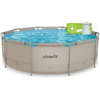 VirtuFit , aro para piscina - Ø366 x 100 cm - Beige - Incluye bomba de filtración