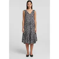 Karl Lagerfeld Linen Blend Dress Giraffe Black/white Talla: 40 | Vestidos Midi Outlet | Mujer | Blanco
