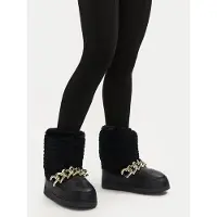 Moschino Heart Chain Snow Boots Black Talla: 37-38 | Botas Outlet | Mujer | Blanco
