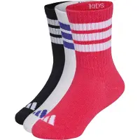 Adidas adidasPack de 3 pares de calcetines clásicos 3-Stripes con amortiguación para niños 28-30 Black / Power Pink / Frozen Purple Niño