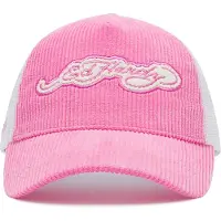 Ed Hardy Gorra rosa / blanco