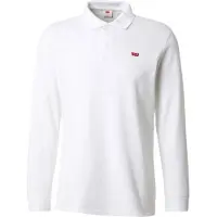 Levi's para hombre. 0012D-0000 Polo Housemark Polo blanco (S), Casual, Algodón, Clásico, Manga larga, outlet 2026.