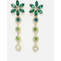 Avant Garde Pendientes 'Claudiaka' verde