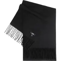 GOBI Cashmere Chal 'Unisex Cashmere Fringed Scarf' negro