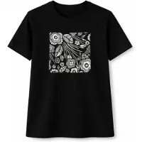LEAFLETIC Camiseta 'Women’s Short Sleeve T-Shirt' negro