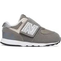 New Balance unisex para niños. NW574V1 Zapatillas 574 New-b gris (21), Plano, Velcro, Casual, moda infantil, outlet 2026.