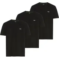 BOSS para hombre. 50559436 Pack 3 Camisetas Basic negro (L), Casual, Algodón, Manga corta, outlet 2026.