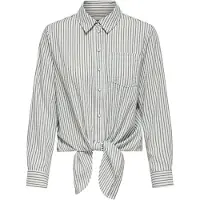ONLY Blusa 'ONLLECEY' gris / blanco