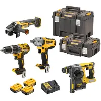 DeWalt Kit de taladro atornillador percutor inalámbrico de 18V y 5Ah