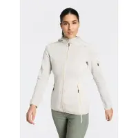 CMP - Women's Jacket Fix Hood Jacquard Knitted 3H19826 - Forro polar size 34, gris/beige