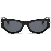 VeyRey Gafas de sol 'Cat-eye Sonnenbrillen Bugdurash' negro