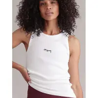 Hey Honey Top 'Rib Tank' blanco