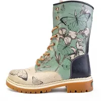 Goby Botas 'JNR' beige / turquesa / negro