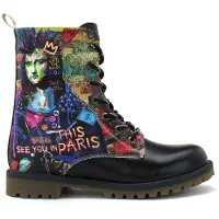 Goby Botas con cordones mezcla de colores