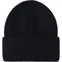 GOBI Cashmere Gorra 'Ribbed Chunky Beanie' negro