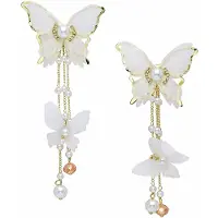 Avant Garde Pendientes blanco