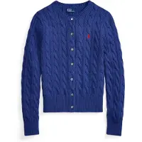 Ralph Lauren para mujer. 211971868510 Cárdigan de algodón en punto de ochos marino (XL), Azul, Casual, outlet 2026.