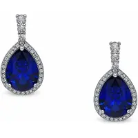 Avant Garde Pendientes azul oscuro