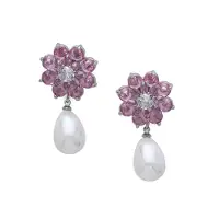 Avant Garde Pendientes 'Regavie' rosa claro