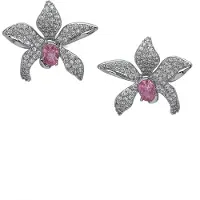 Avant Garde Pendientes 'Florielle' plata