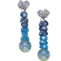 Avant Garde Pendientes azul