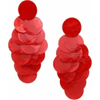 Avant Garde Pendientes 'Sovrienne' rojo