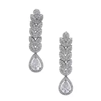 Avant Garde Pendientes 'Calythea' plata