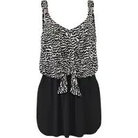 LASCANA Traje de baño negro / blanco