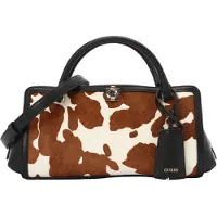 GUESS para mujer. HWRG9734060 Bolso satchel pequeño Audrey marrón (OSFA), Casual, Piel, outlet 2026.
