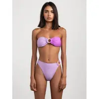 Flavia Valentini Bikini 'Athena Wooden Bikini Set - Lilac' lila pastel