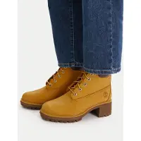 Timberland Kinsley Mid Lace Up Waterproof Boot Wheat Talla: 37 | Botas Outlet | Mujer | Marrón
