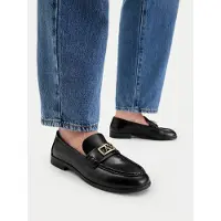 Armani Exchange para mujer. XW002579AF17474UC001 Mocasines Elegantes negro (38), Plano, 1 a 3cm, Ninguno, Casual, Fiesta, Clásico, A|X A