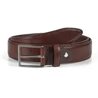 Howard London Cinturón 'Leather Belt Charles Dark Brown' marrón oscuro