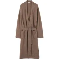 GOBI Cashmere Albornoz largo 'Men's Cashmere Robe' taupe