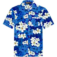 Hawaiihemdshop.de Camisa 'Hawaiihemd "Classic Blue"' azul