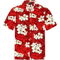 Hawaiihemdshop.de Camisa 'Hawaiihemd "Classic Red"' rojo