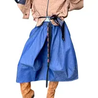 IUnique Falda 'Denim Balloon Skirt' azul denim