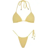 Acuarela Brand Bikini 'Rio Triangle Bikini Set' amarillo pastel