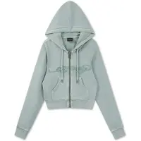 Ed Hardy Sudadera con cremallera verde