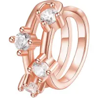 Hey Happiness Pendientes 'Sparkle Band' oro rosa