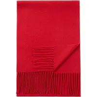 GOBI Cashmere Chal 'Unisex Cashmere Fringed Scarf' rojo vivo