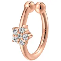 Hey Happiness Pendientes 'Solaris Cuff' oro rosa