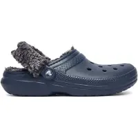 Crocs Zuecos Classic Fleece Lined Clog hombre - Azul - 45 / 46