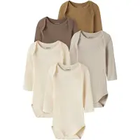 Name it Pijama entero/body crema / kitt / chocolate / umbra
