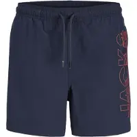 Jack & Jones Junior Bermudas 'JPSTMaui Wave' navy / rojizo