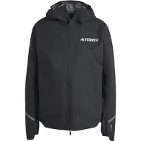 Adidas - Women's Terrex Xperior 2.5L Light Rain.Rdy - Chaqueta impermeable size M, negro/gris
