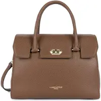LANCASTER PARIS Bolso de mano 'Lancaster Sac à main A rabat avec fermoir M Milano Cosmos Châtaigne' marrón