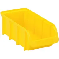 Hünersdorff 682200 Sichtlagerkasten Größe 2/L 1,0 l gelb